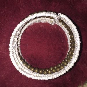 FASHIONABLE. BROWN-WHITE bracelet